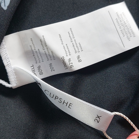 Cupshe side shirred Hipster tummy control plus Bikini Bottom size 2X - Picture 7 of 7